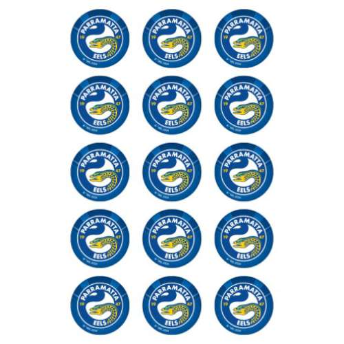 Eels NRL Edible Icing Cupcake Images - Click Image to Close